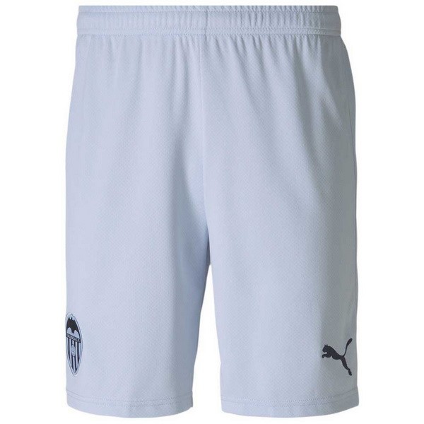 Pantalones Valencia Tercera Equipo 2020-21 Blanco